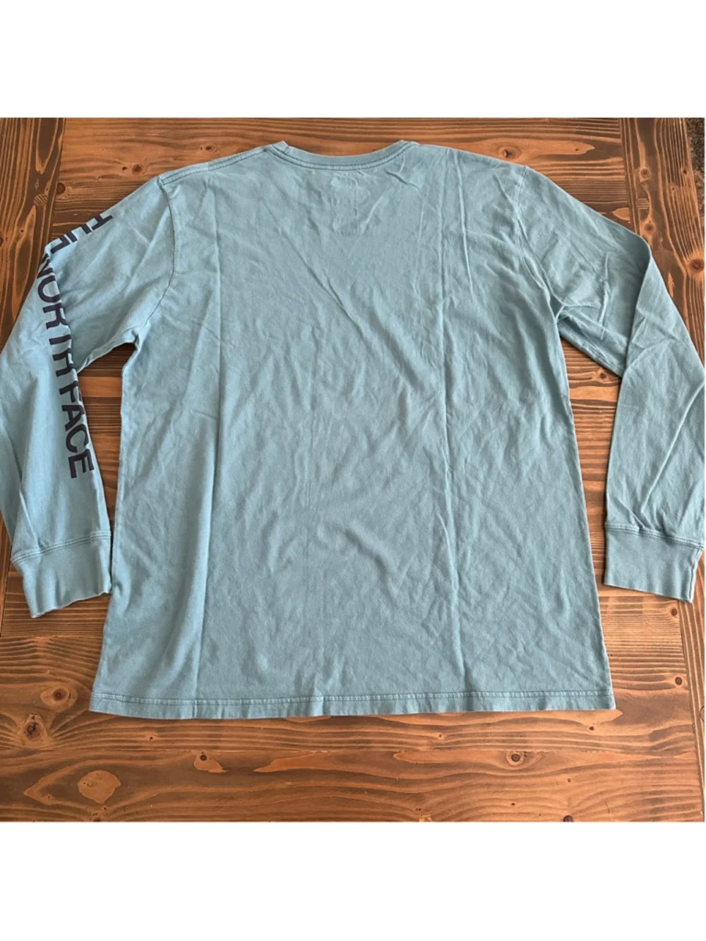 The North Face Long Sleeve Tee Mens XL Teal Logo Graphic Shirt